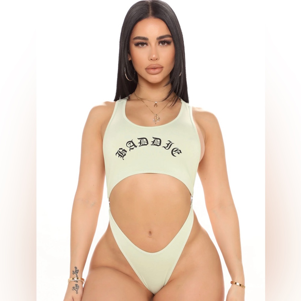 FashionNova baddie cutout bodysuit
